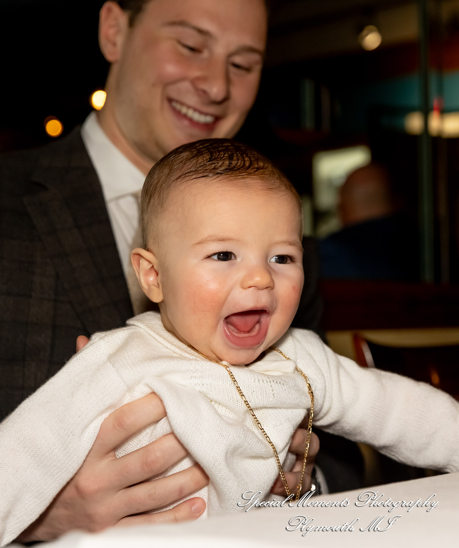 La Bistecca Italian Grille Plymouth MI baptism photograph