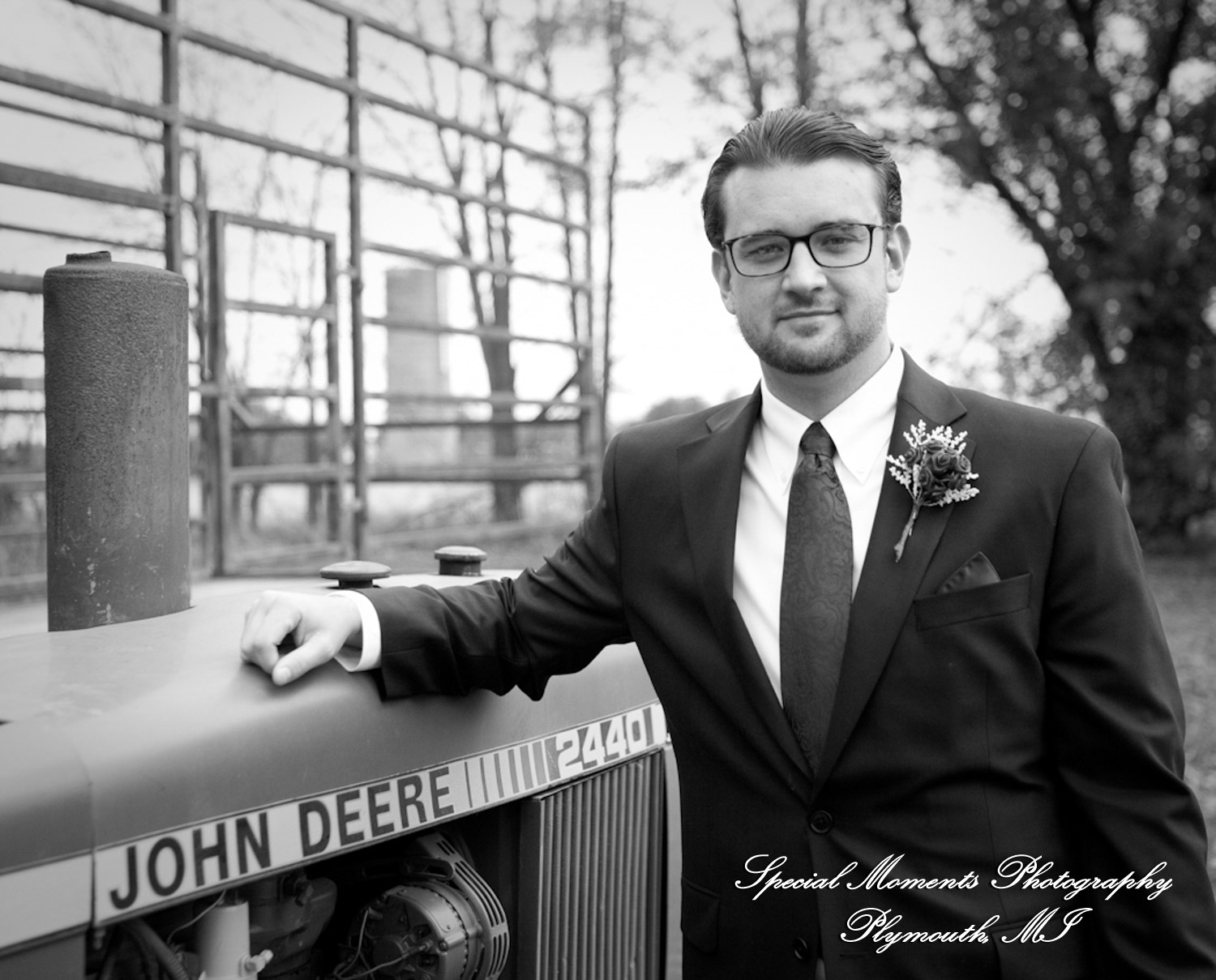 Darbi & Joseph at a farm house wedding photograph