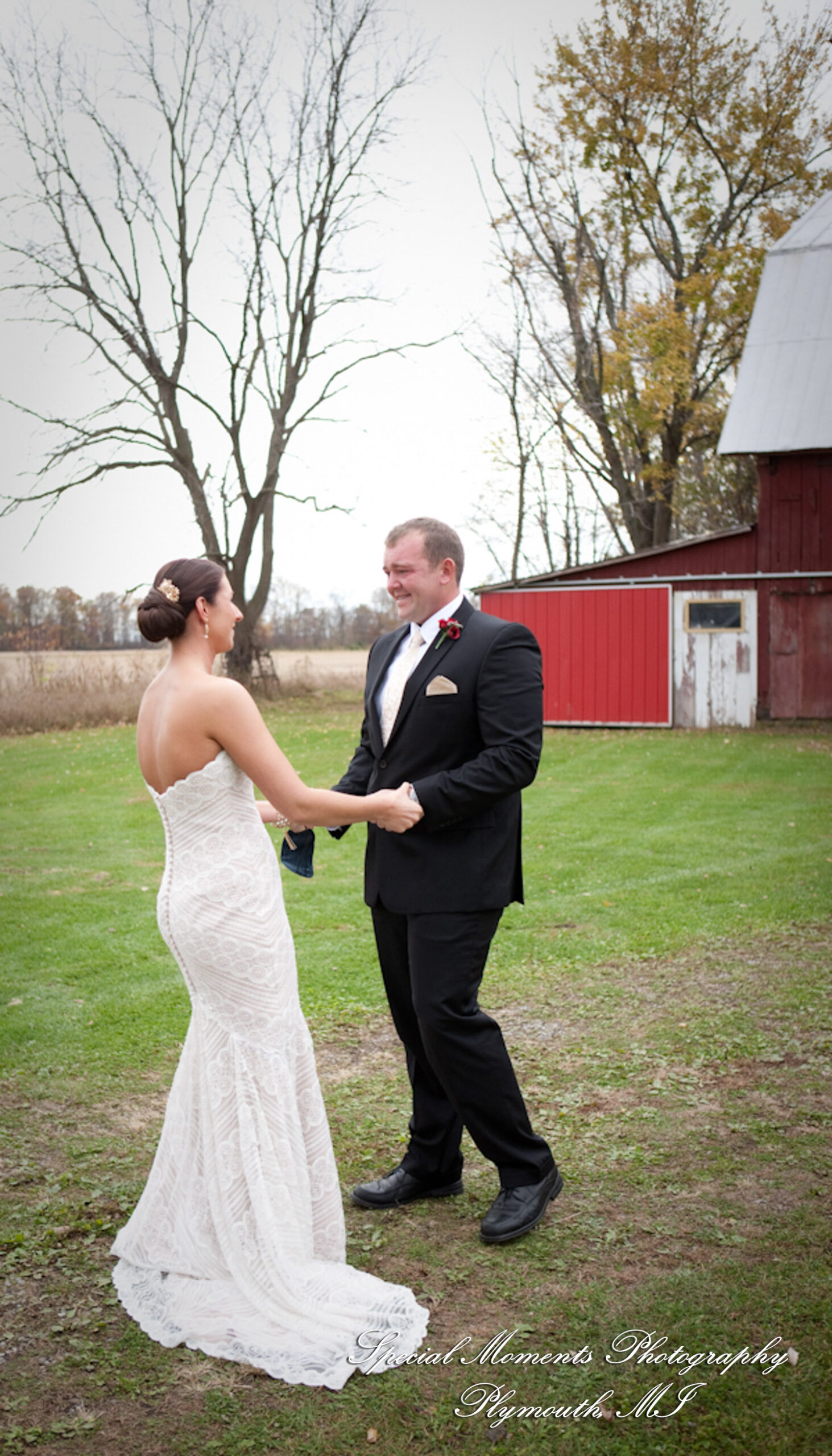 Darbi & Joseph at a farm house wedding photograph