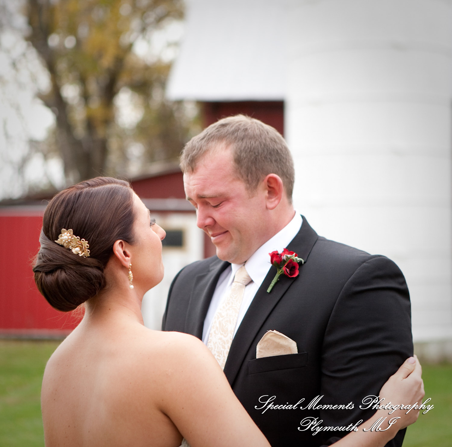 Darbi & Joseph at a farm house wedding photograph
