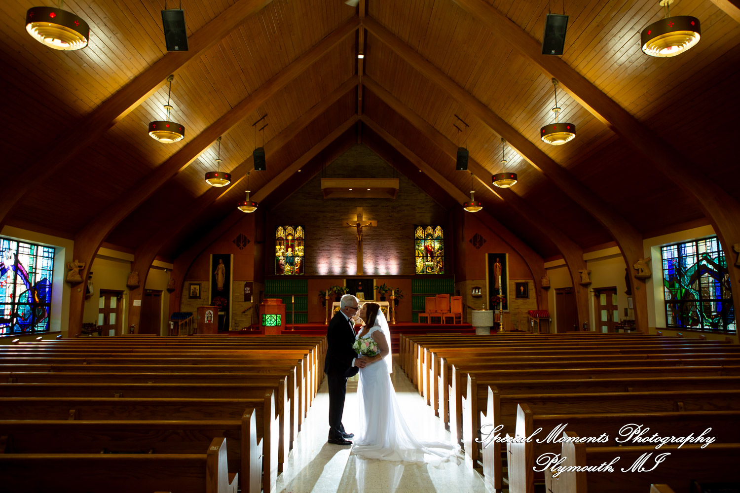 Annette & Mark at St. Valentine Redford MI wedding photograph