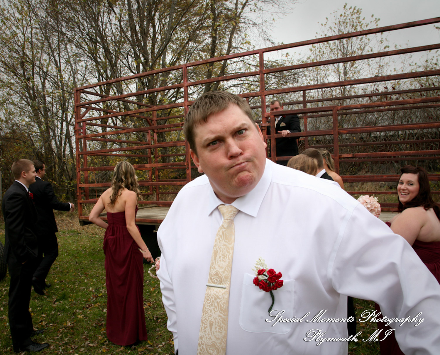 Darbi & Joseph at a farm house wedding photograph