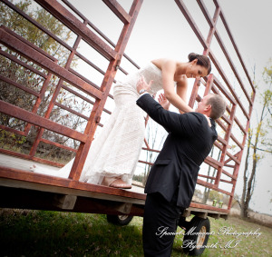Darbi & Joseph at a farm house wedding photograph