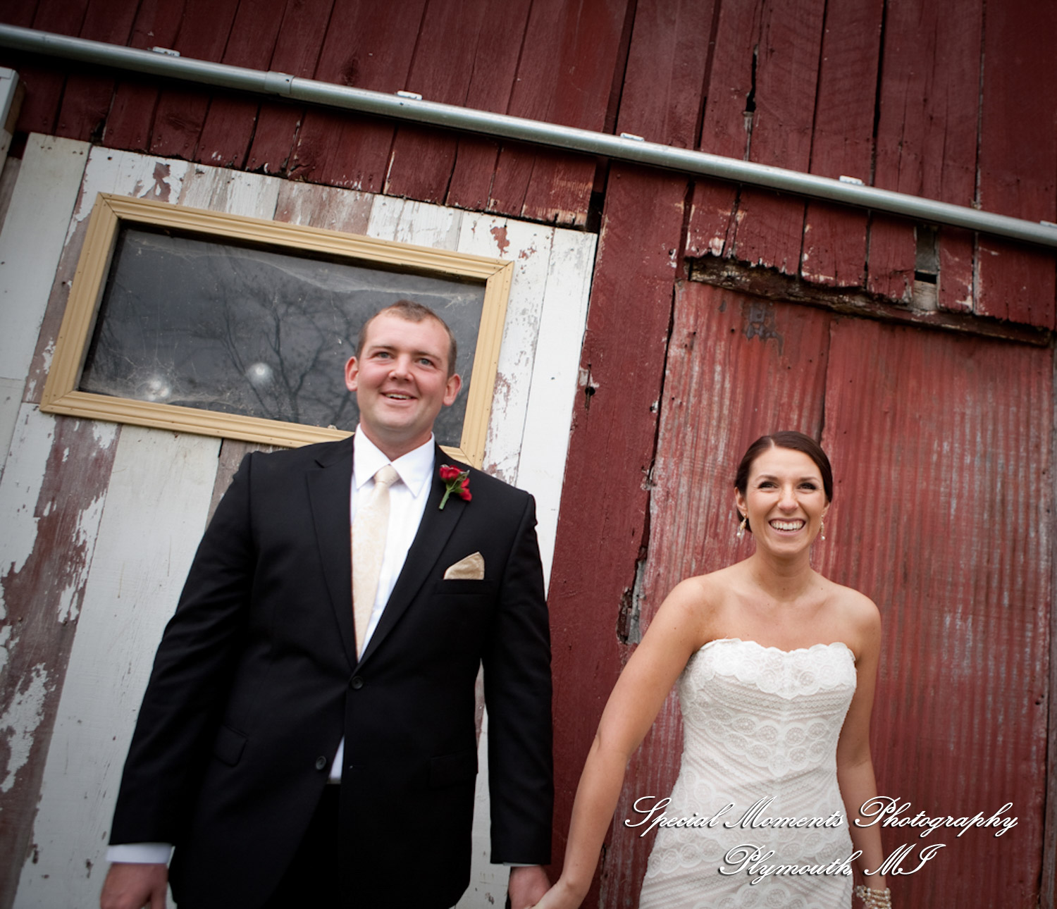 Darbi & Joseph at a farm house wedding photograph