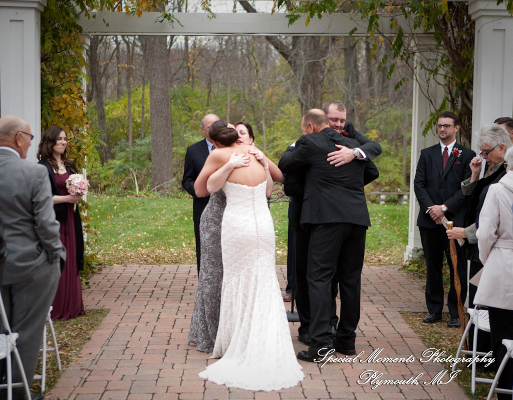 Darbi & Joseph at Wellers East Garden Saline MI wedding photograph