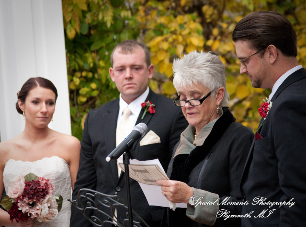 Darbi & Joseph at Wellers East Garden Saline MI wedding photograph