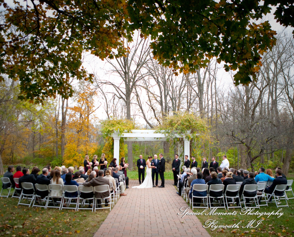 Darbi & Joseph at Wellers East Garden Saline MI wedding photograph