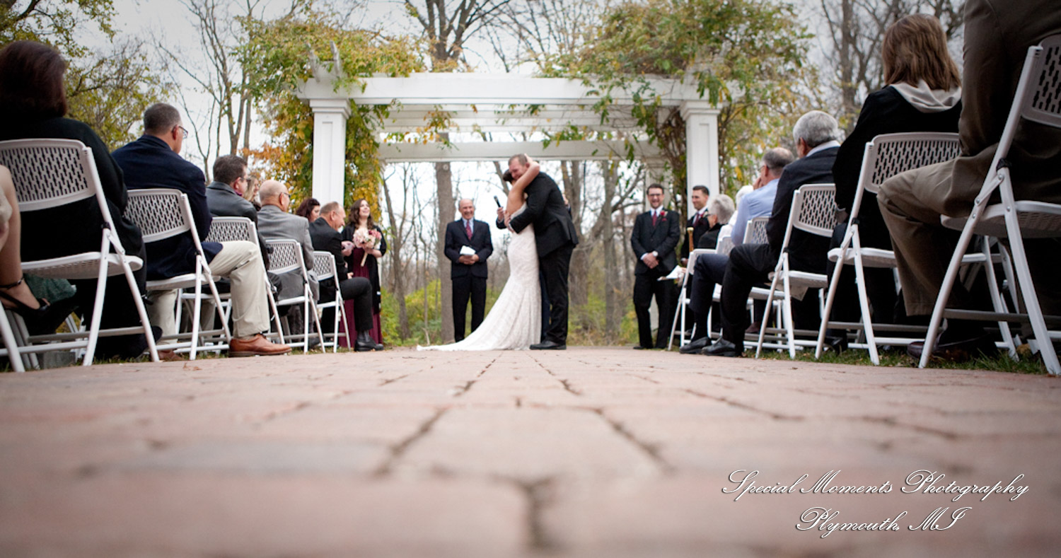 Darbi & Joseph at Wellers East Garden Saline MI wedding photograph