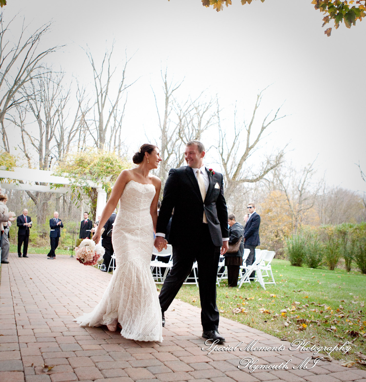 Darbi & Joseph at Wellers East Garden Saline MI wedding photograph