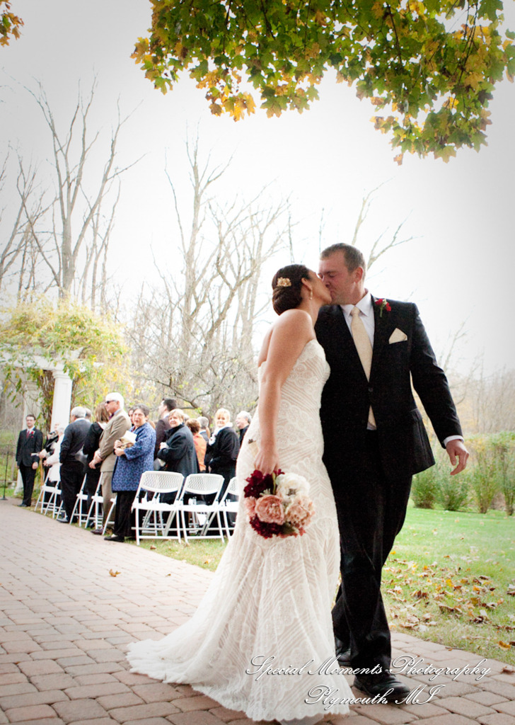 Darbi & Joseph at Wellers East Garden Saline MI wedding photograph