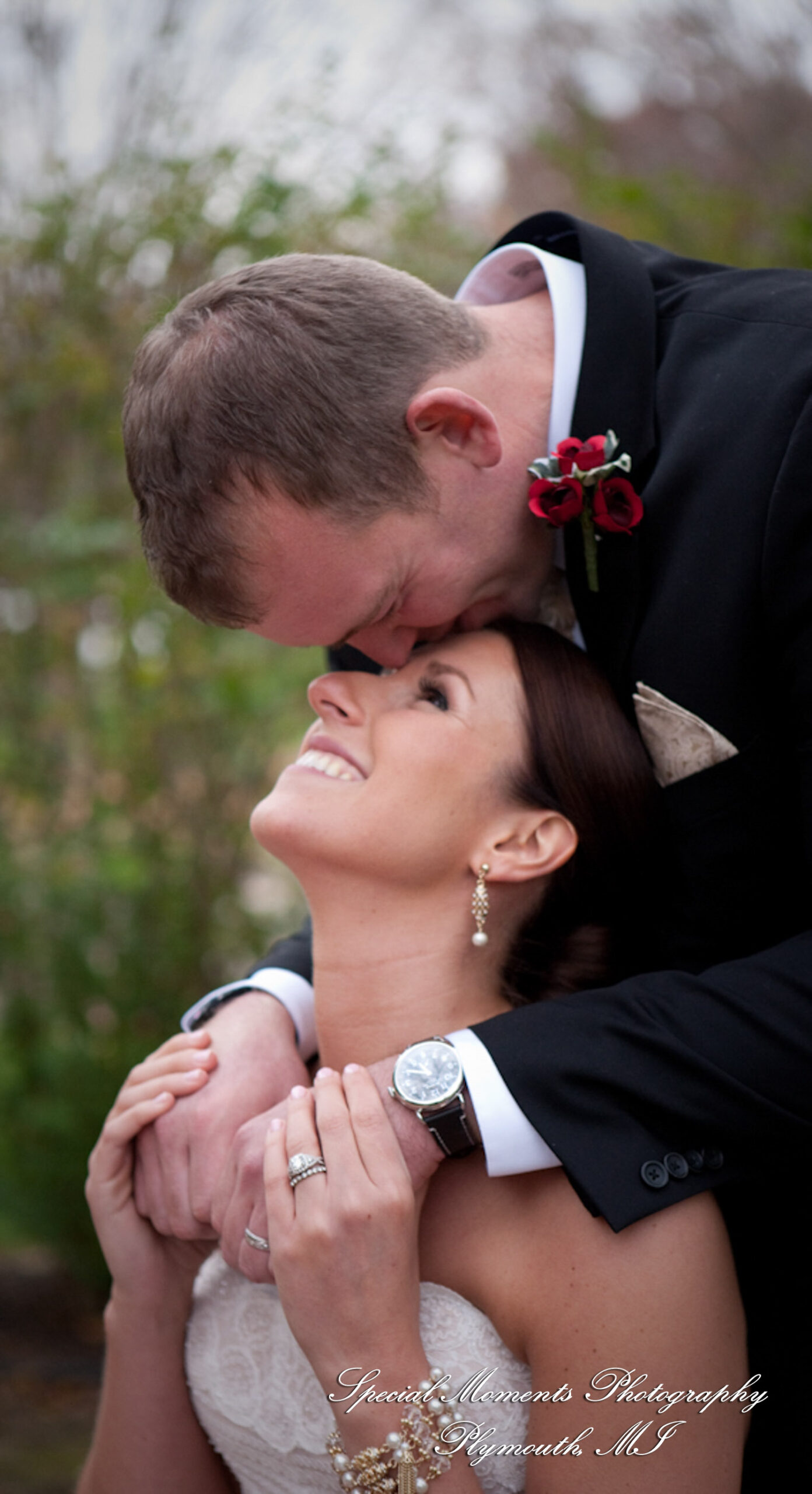 Darbi & Joseph at Wellers East Garden Saline MI wedding photograph