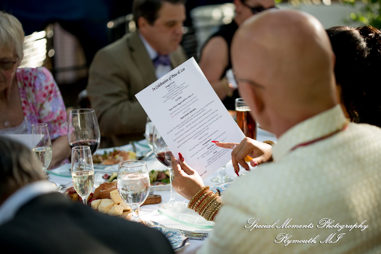 Pina & Ertman at Cafe Cortina Farmington Hills MI wedding photograph