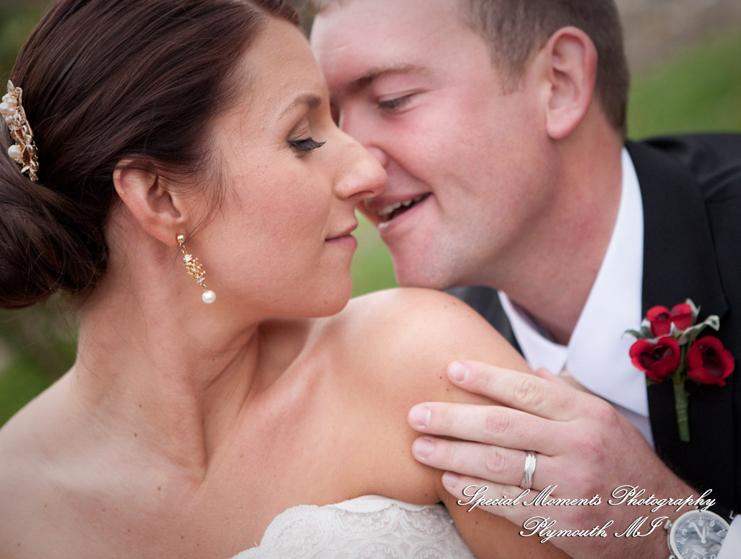 Darbi & Joseph at Wellers East Garden Saline MI wedding photograph
