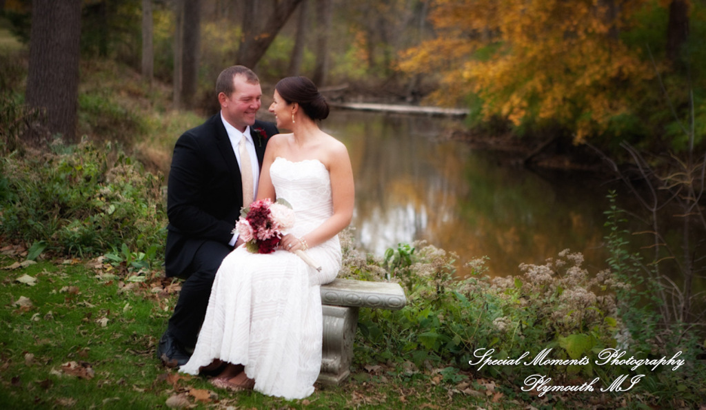 Darbi & Joseph at Wellers East Garden Saline MI wedding photograph