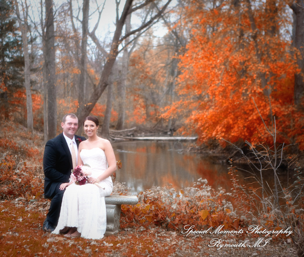 Darbi & Joseph at Wellers East Garden Saline MI wedding photograph