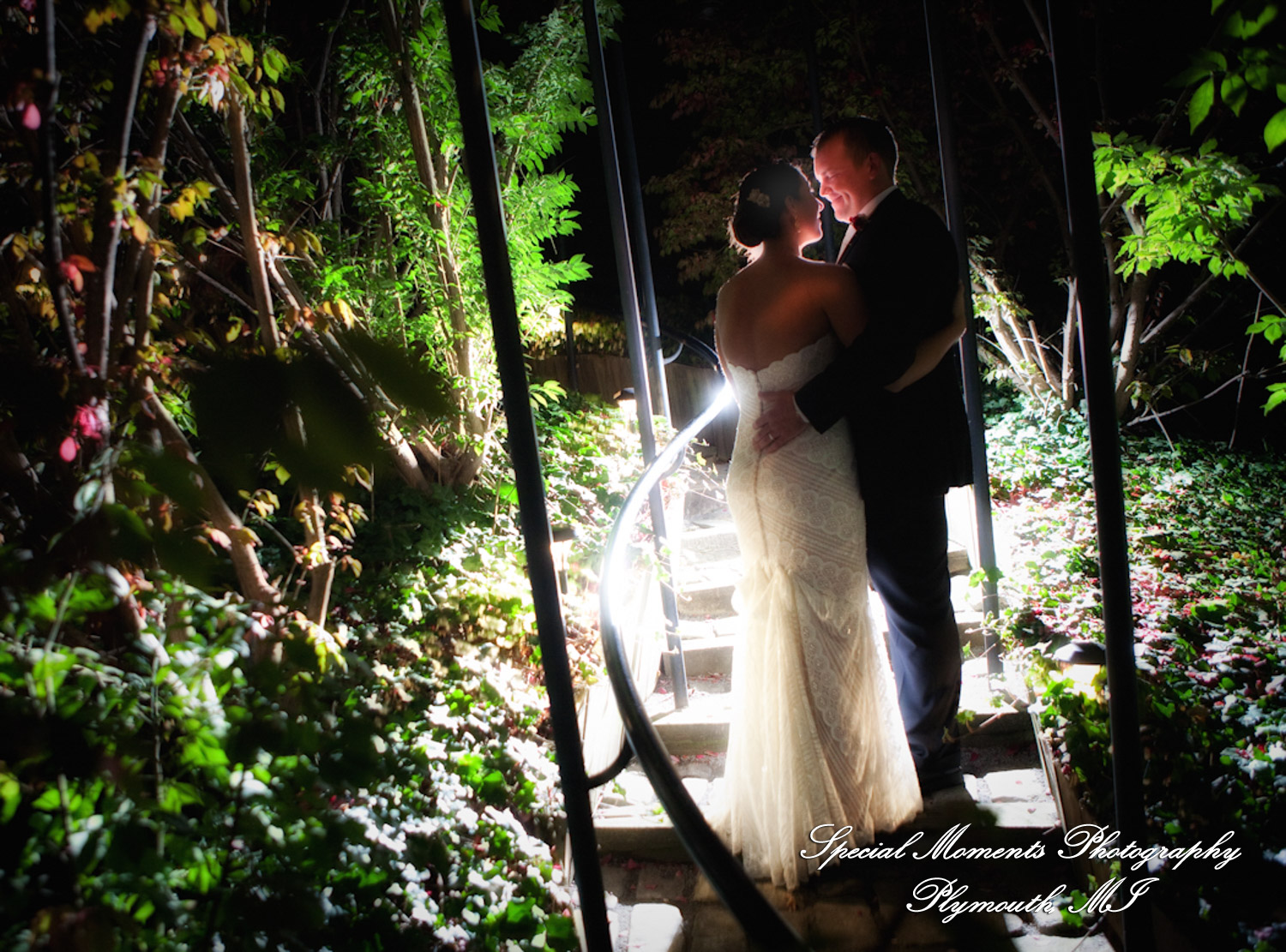 Darbi & Joseph at Wellers East Garden Saline MI wedding photograph