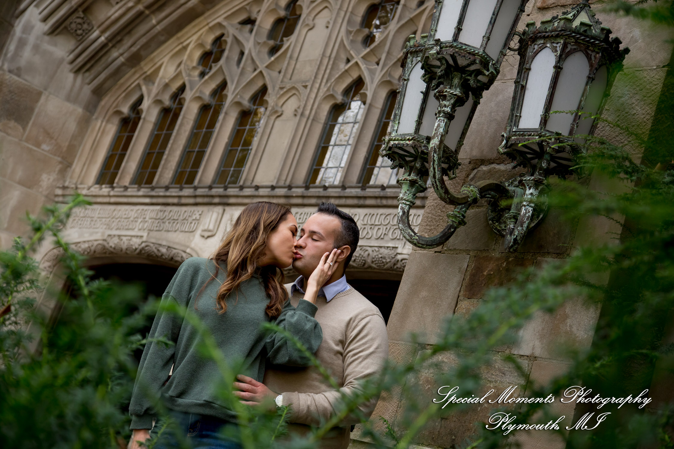 Melissa & Eric at Law Quad Ann Arbor MI engagement photography