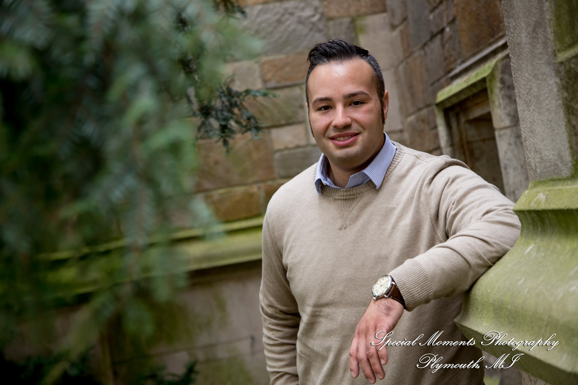Melissa & Eric at Law Quad Ann Arbor MI engagement photography