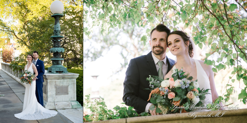 Fine Art Classic Design - Andrea & Jonathan at The Whitney Detroit MI wedding album photograph
