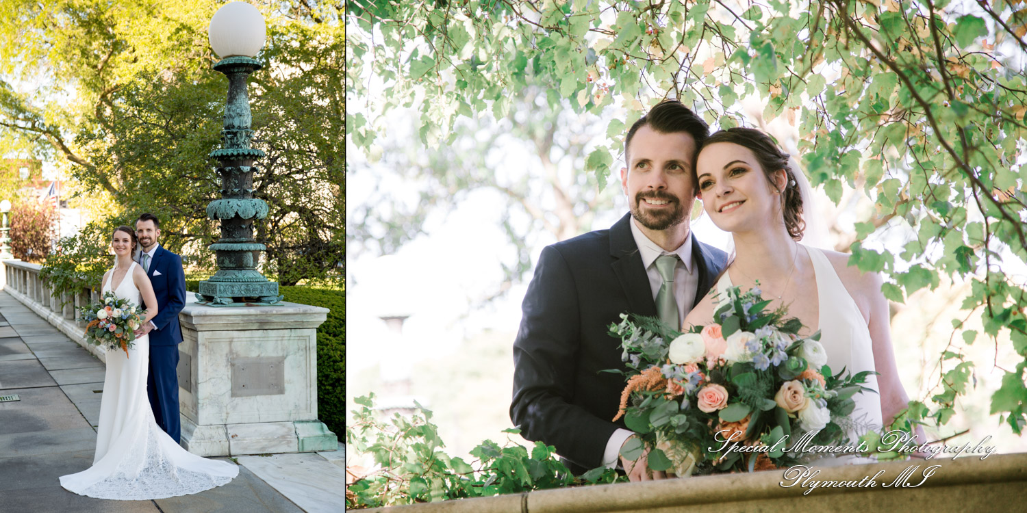 Fine Art Classic Design - Andrea & Jonathan at The Whitney Detroit MI wedding album photograph