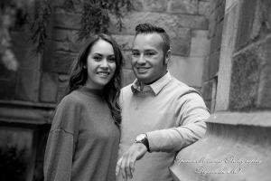 Melissa & Eric at Law Quad Ann Arbor MI engagement photography