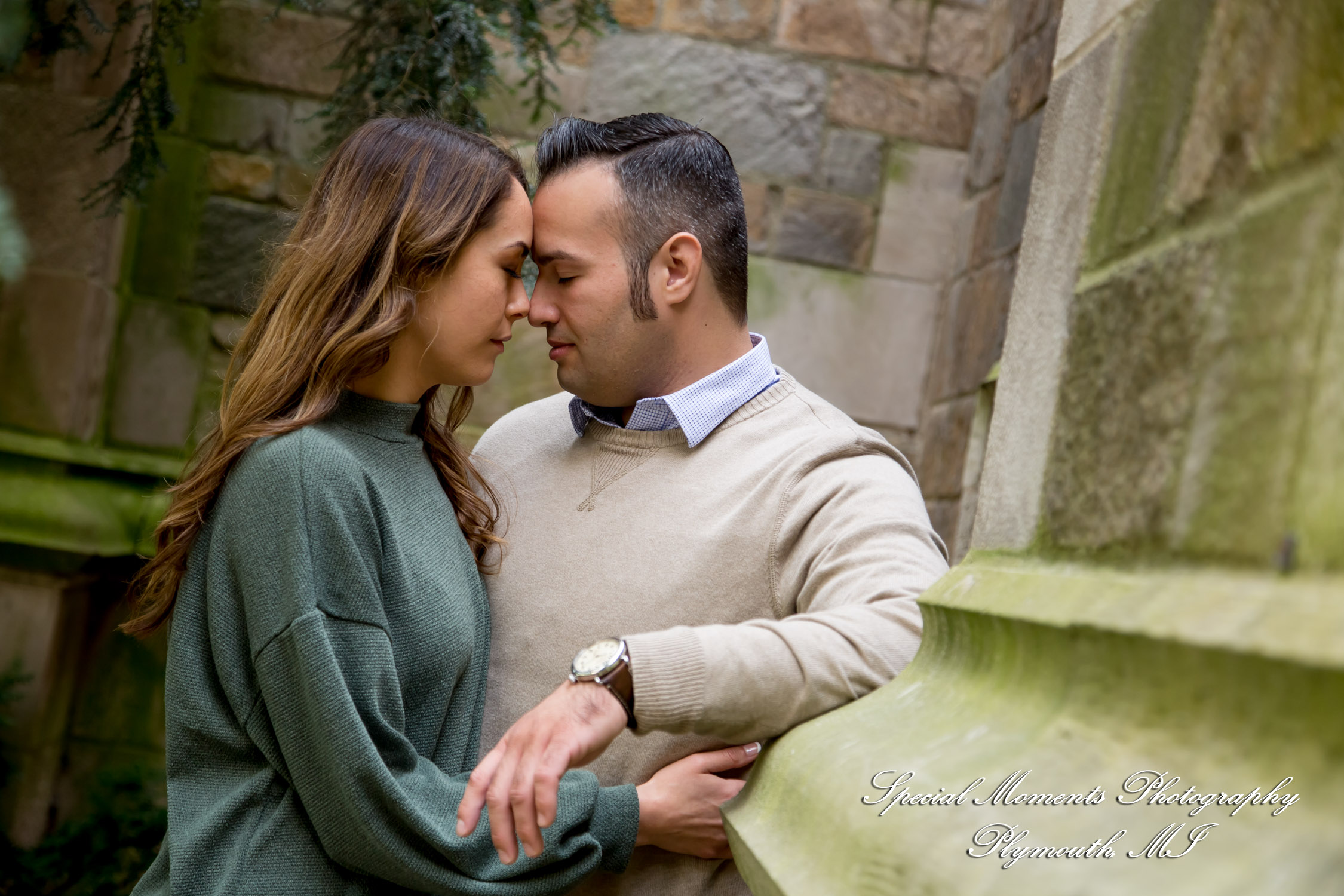 Melissa & Eric at Law Quad Ann Arbor MI engagement photography