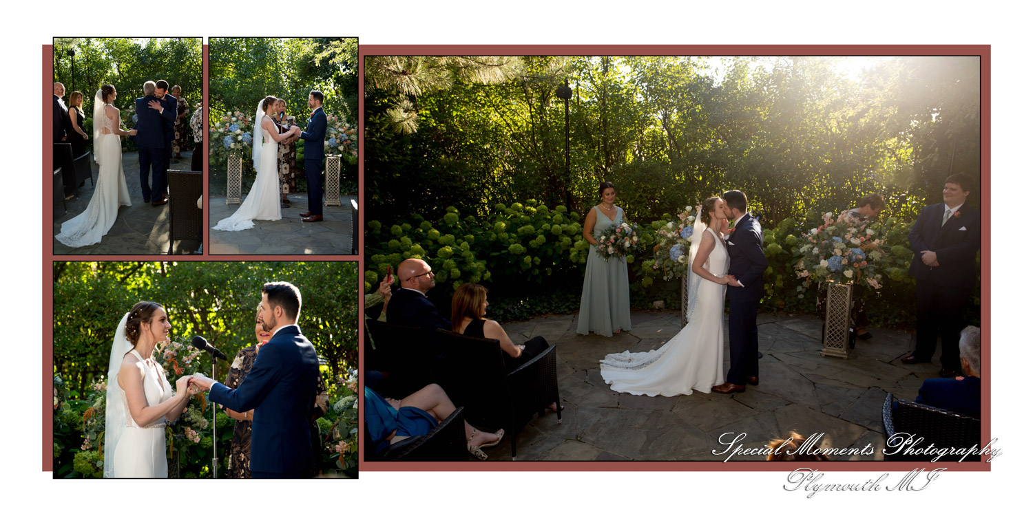 Fine Art Classic Design - Andrea & Jonathan at The Whitney Detroit MI wedding album photograph