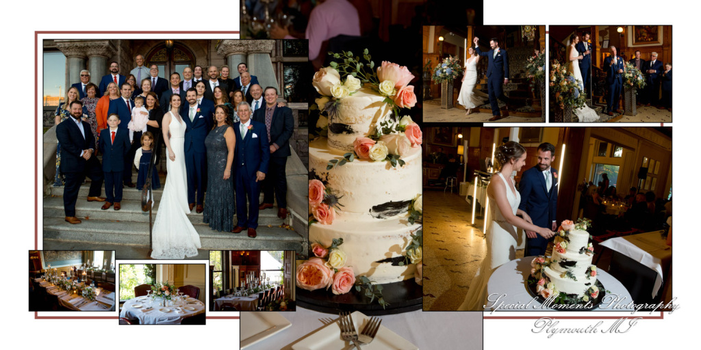 Fine Art Classic Design - Andrea & Jonathan at The Whitney Detroit MI wedding album photograph
