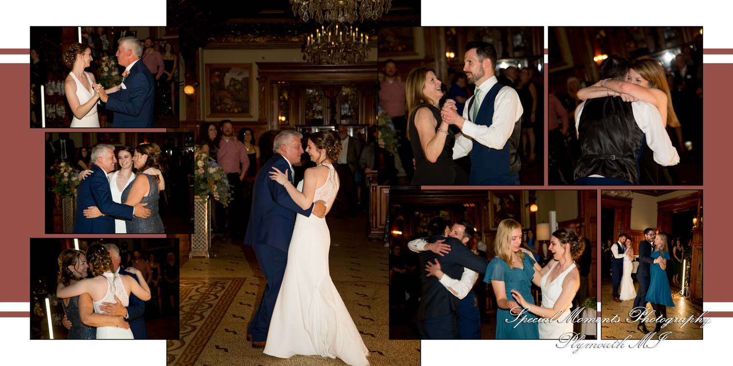 Fine Art Classic Design - Andrea & Jonathan at The Whitney Detroit MI wedding album photograph