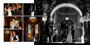 Fine Art Classic Design - Andrea & Jonathan at The Whitney Detroit MI wedding album photograph