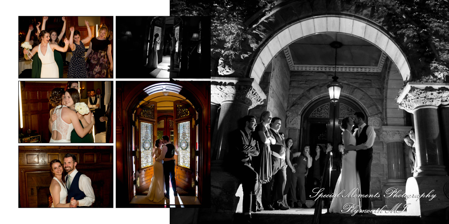 Fine Art Classic Design - Andrea & Jonathan at The Whitney Detroit MI wedding album photograph