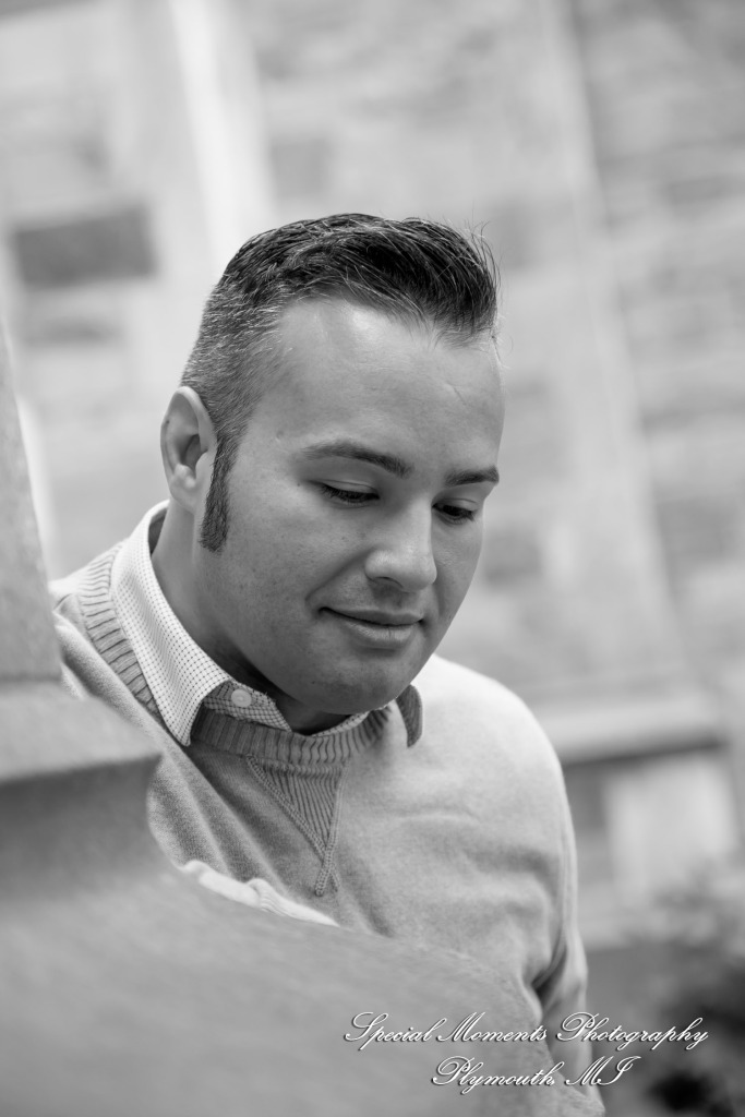 Melissa & Eric at Law Quad Ann Arbor MI engagement photography