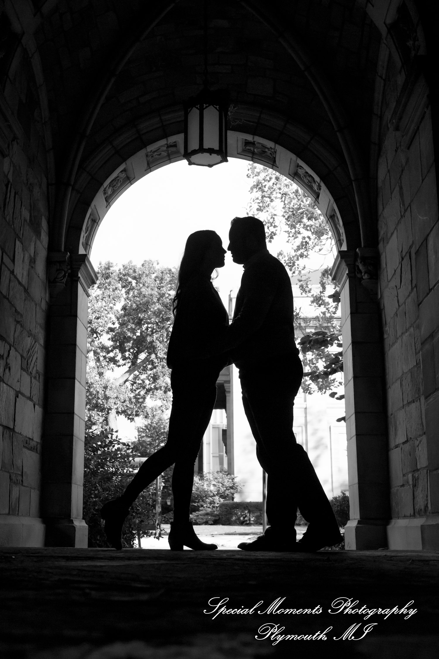 Melissa & Eric at Law Quad Ann Arbor MI engagement photography