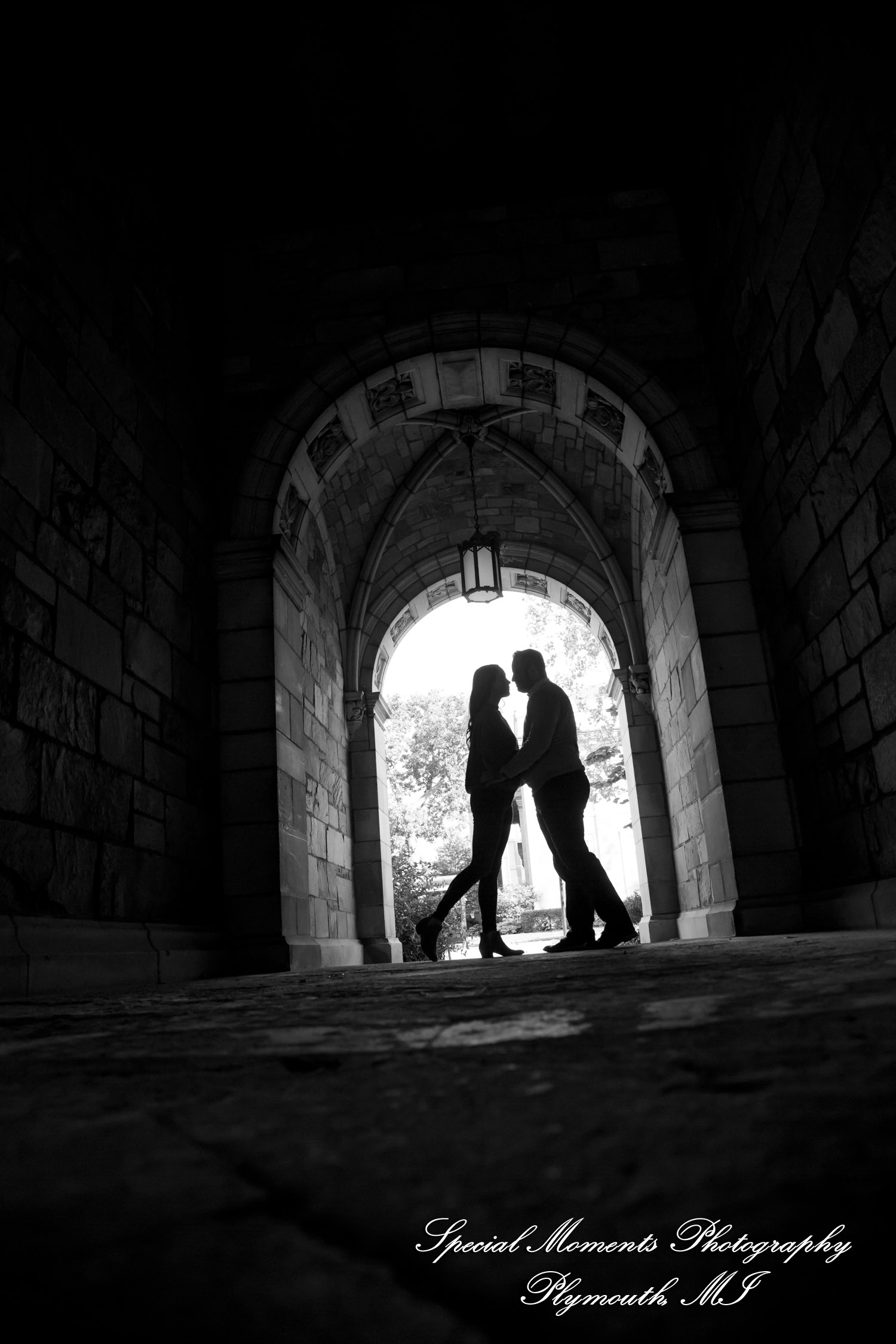 Melissa & Eric at Law Quad Ann Arbor MI engagement photography