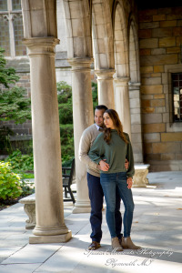 Melissa & Eric at Law Quad Ann Arbor MI engagement photography