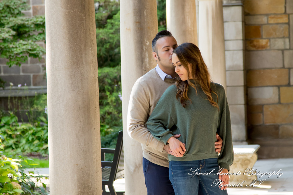 Melissa & Eric at Law Quad Ann Arbor MI engagement photography