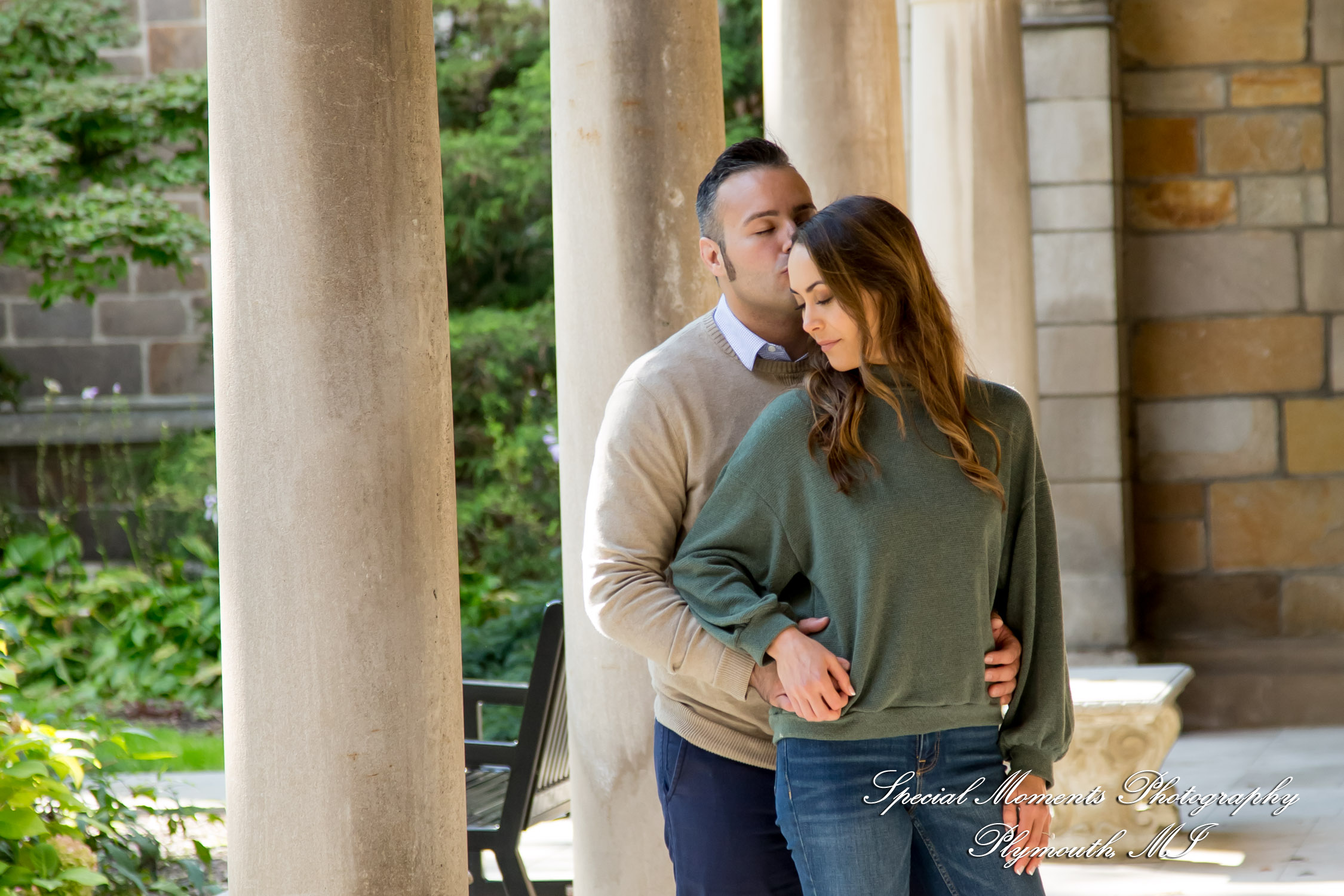 Melissa & Eric at Law Quad Ann Arbor MI engagement photography