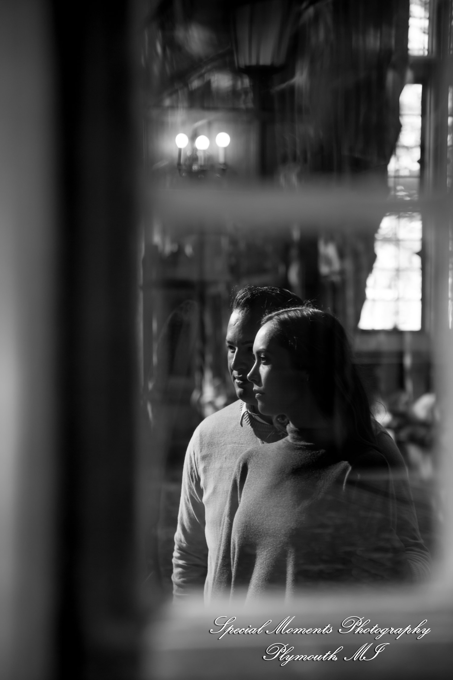 Melissa & Eric at Law Quad Ann Arbor MI engagement photography