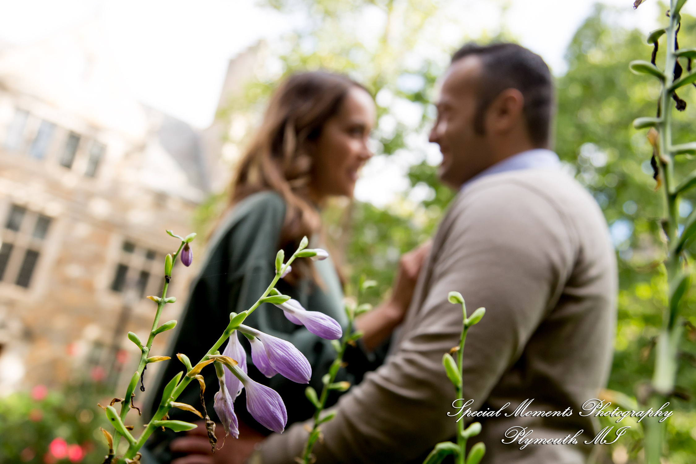 Melissa & Eric at Law Quad Ann Arbor MI engagement photography