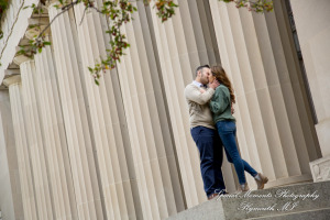 Melissa & Eric at Law Quad Ann Arbor MI engagement photography