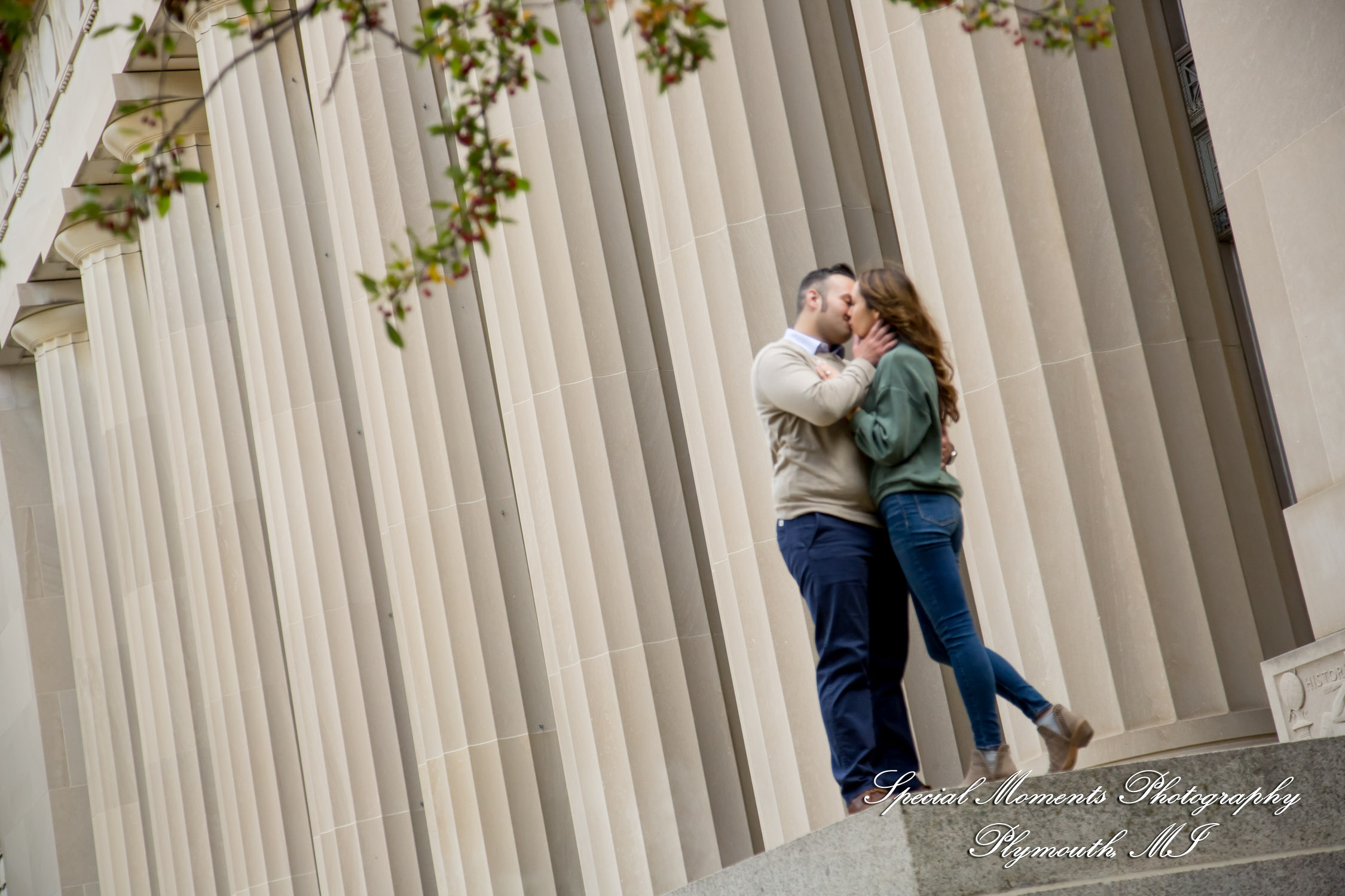 Melissa & Eric at Law Quad Ann Arbor MI engagement photography