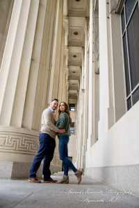 Melissa & Eric at Law Quad Ann Arbor MI engagement photography