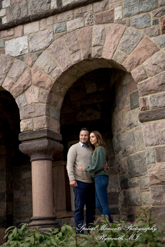 Melissa & Eric at Law Quad Ann Arbor MI engagement photography