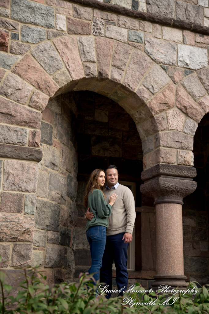 Melissa & Eric at Law Quad Ann Arbor MI engagement photography