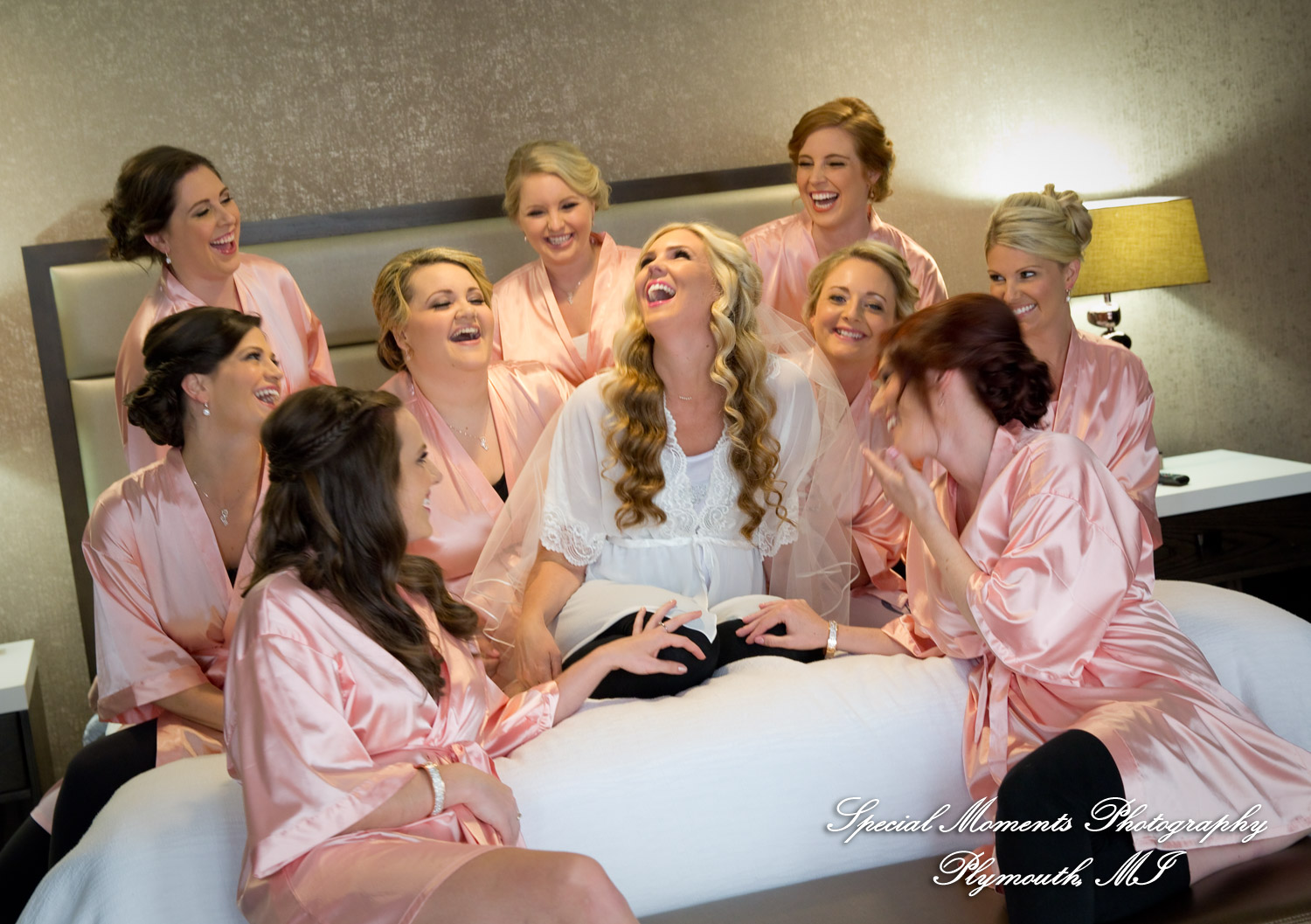 Kristin & Matthew at Embassy Suites by Hilton Livonia MI wedding photograph