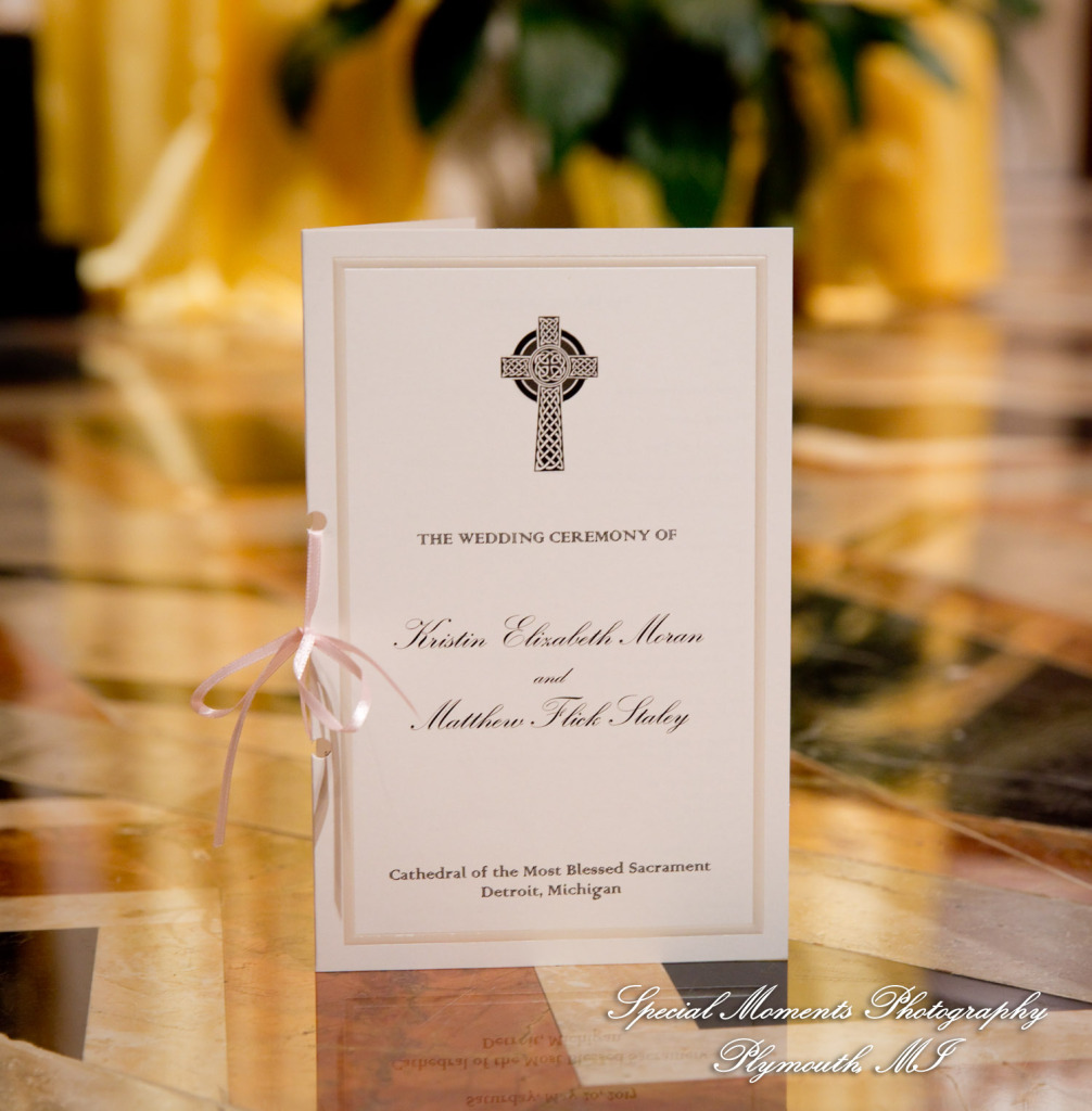 Kristin & Matthew at Blessed Sacrament Cathedral Detroit MI wedding photograph
