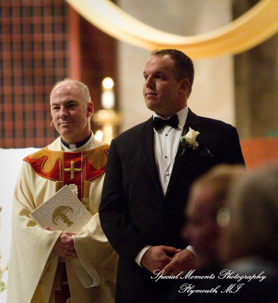 Kristin & Matthew at Blessed Sacrament Cathedral Detroit MI wedding photograph