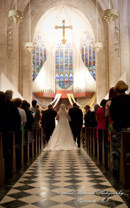 Kristin & Matthew at Blessed Sacrament Cathedral Detroit MI wedding photograph