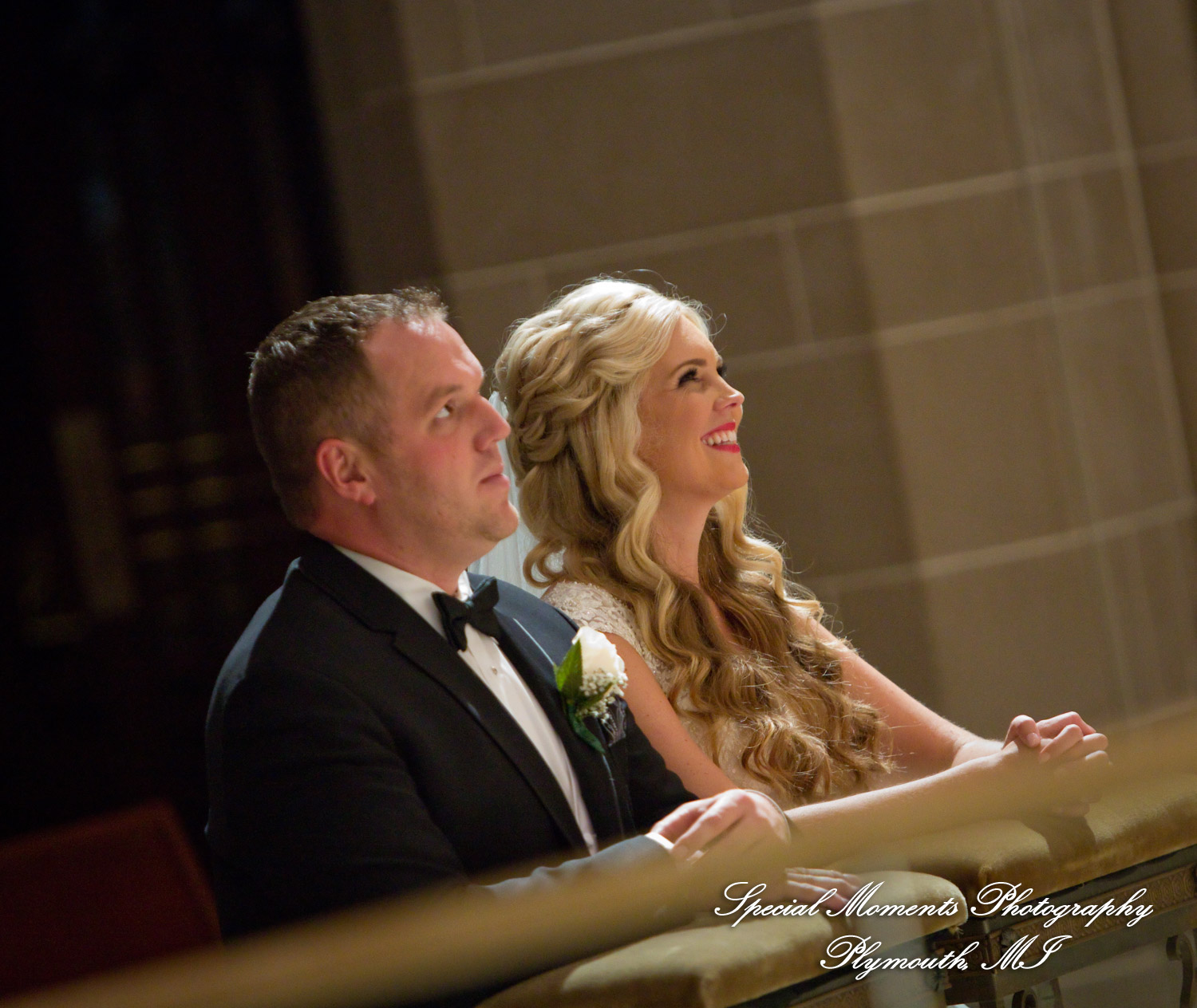 Kristin & Matthew at Blessed Sacrament Cathedral Detroit MI wedding photograph