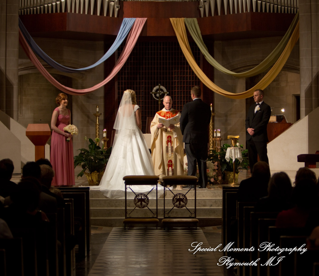 Kristin & Matthew at Blessed Sacrament Cathedral Detroit MI wedding photograph